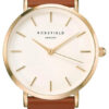 Rosefield The West Village Blush Cognac Gold WWCG-W86 - Rosefield Hodinky -> Analogové hodinky pro ženy