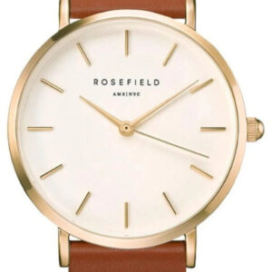 Rosefield The West Village Blush Cognac Gold WWCG-W86 - Rosefield Hodinky -> Analogové hodinky pro ženy
