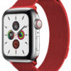 4wrist Ocelový milánský tah pro Apple Watch - Červený 42/44/45 mm - 4wrist Hodinky -> Řemínky pro ženy