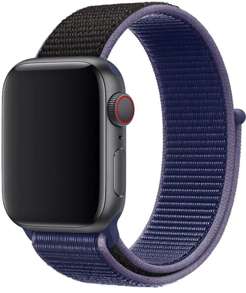 4wrist Provlékací sportovní řemínek pro Apple Watch - Modrá/Černá 42/44/45 mm - 4wrist Hodinky -> Řemínky pro muže