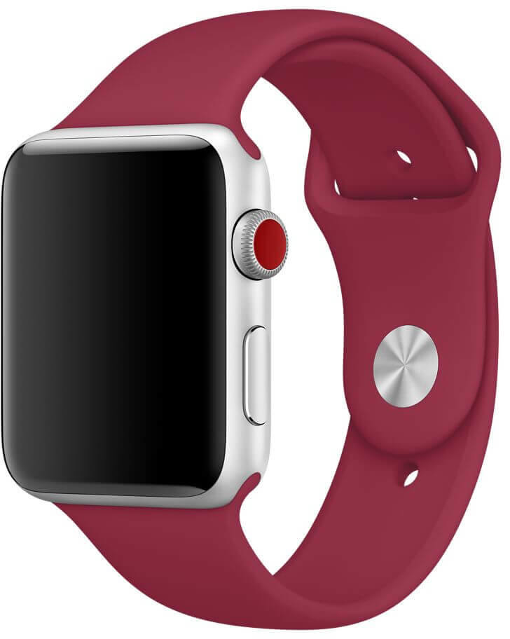 4wrist Silikonový řemínek pro Apple Watch - Vínová 38/40/41 mm - S/M - 4wrist Hodinky -> Řemínky pro ženy