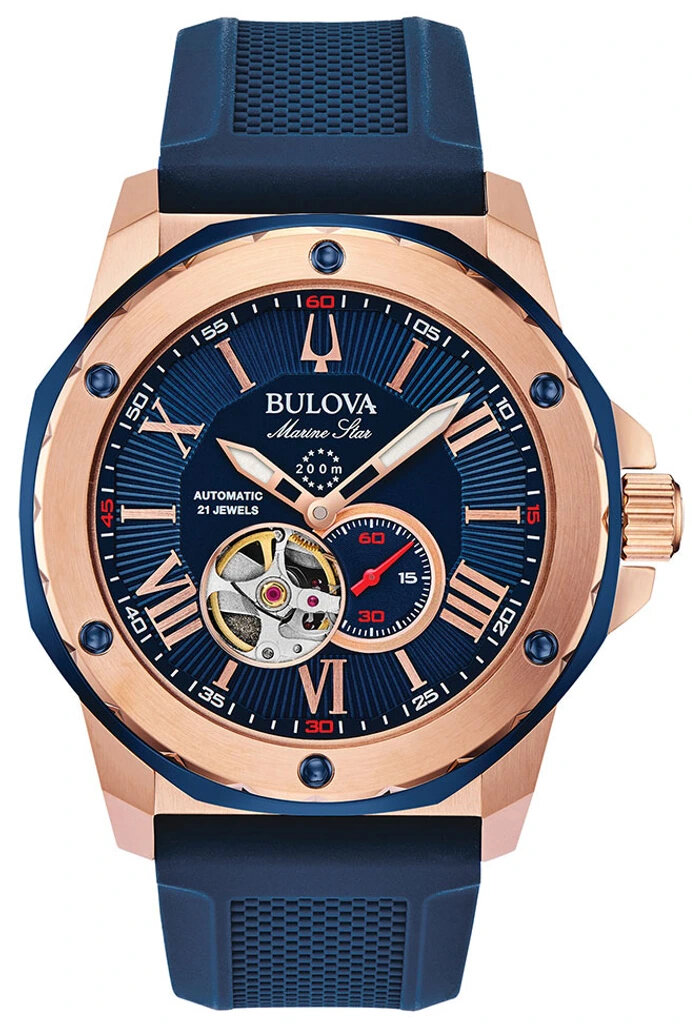 Bulova Marine Star Automatic 98A227 - Bulova Hodinky -> Analogové hodinky male