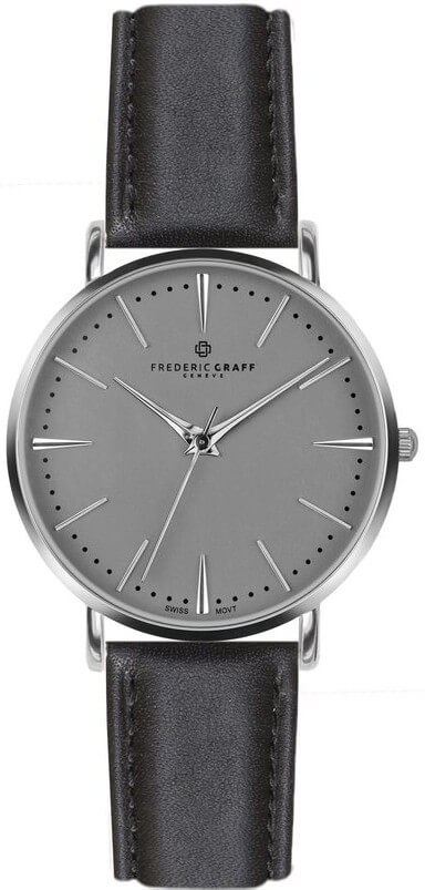 Frederic Graff Silver Eiger Black Leather FAB-B007S - Frederic Graff Hodinky -> Analogové hodinky male