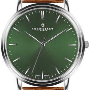 Frederic Graff Silver Grunhorn Croco ginger brown Leather FAD-B002S - Frederic Graff Hodinky -> Analogové hodinky male