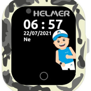 Helmer Chytré dotykové hodinky s GPS lokátorem a fotoaparátem - LK 710 4G šedé - Helmer Hodinky -> SmartWatch unisex