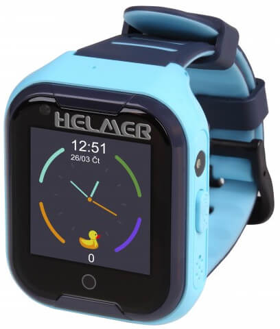 Helmer LK 709 4G modré - dětské hodinky s GPS lokátorem