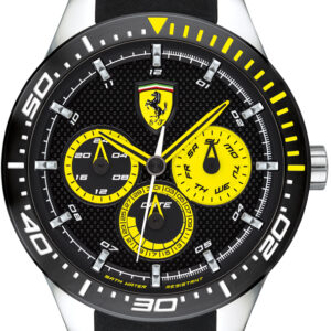 Scuderia Ferrari RedRev T Black&Yellow 0830585 - Scuderia Ferrari Hodinky -> Analogové hodinky male