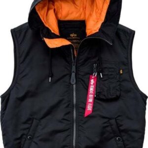 Alpha Industries Vesta MA-1 Vest Hooded černá XL