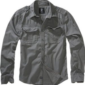 Brandit Košile Vintage Shirt Longsleeve 1/1 charcoal grey 7XL