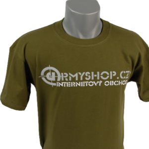 Tričko ARMYSHOP.CZ olivová L