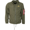 Alpha Industries Bunda Windbreaker w.o. Back Print olivová tmavě L