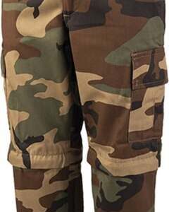 Kalhoty dětské BDU ZIP-OFF woodland M