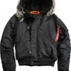 Alpha Industries Bunda N2B VF 59 černá 3XL