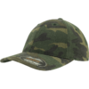 Brandit Čepice Baseball Cap Flexfit Garment Washed Camo woodland L/XL