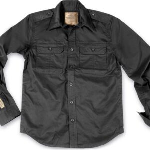 Surplus Košile Plain Summer Shirt dlouhý rukáv černá S