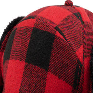 Brandit Čepice ušanka Lumberjack Wintercap červená | černá