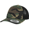 Brandit Čepice Baseball Cap Camo Trucker woodland | černá