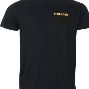 Tričko POLICIE černé 3XL