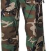 Kalhoty M65 RipStop-Washed woodland opraná XS
