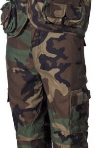 Kalhoty a vesta dětská woodland XL