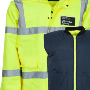 Bunda do deště Rain Jacket britská [zánovní] žlutá Hi-Vis M