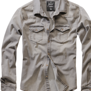 Brandit Košile Riley Denim Shirt šedá 5XL