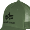 Alpha Industries Čepice Baseball Cap Basic Trucker zelená tmavě