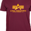 Alpha Industries Tričko Basic T-Shirt bordové 3XL
