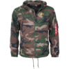 Alpha Industries Bunda Windbreaker woodland camo 65 XXL