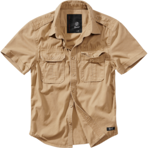 Brandit Košile Vintage Shirt Shortsleeve 1/2 camel 4XL