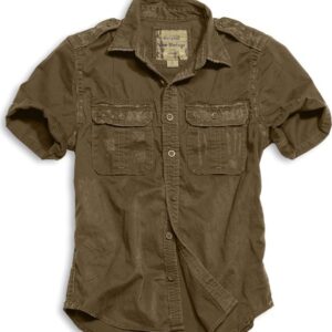 Surplus Košile Raw Vintage Shirt 1/2 hnědá M