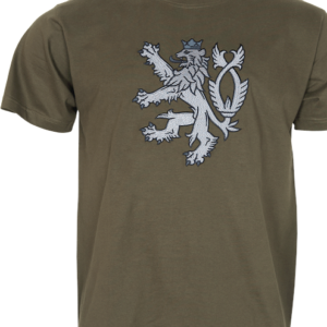 Tričko ČESKÝ LEV [vyšívané] olivové 3XL