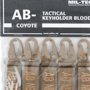 Klíčenka taktická AB NEG [sada 5 ks] okrová