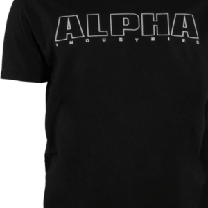 Alpha Industries Tričko Embroidery Heavy T černá | bílá L