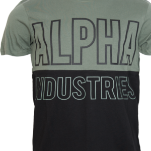 Alpha Industries Tričko Block T zelená vintage XL