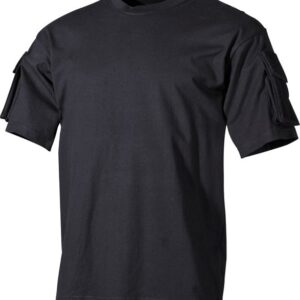 Tričko US T-Shirt s kapsami na rukávech 1/2 černé 3XL