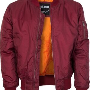 Bunda Basic Bomber Jacket bordová 5XL