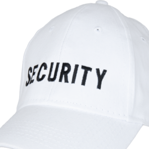 Čepice Baseball Cap SECURITY bílá