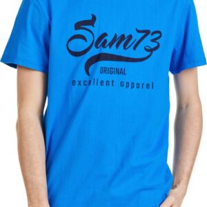 SAM 73 Pánské triko CALVIN Modrá M