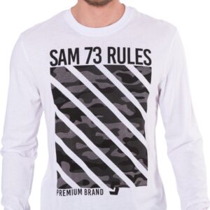 SAM 73 Pánské triko HARRISON Bílá XXXL