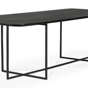 Ethnicraft designové jídelní stoly Oak Arc Black Dining Table (220 cm) Jídelní stoly ETHNICRAFT