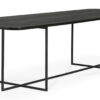 Ethnicraft designové jídelní stoly Oak Arc Black Dining Table (250 cm) Jídelní stoly ETHNICRAFT