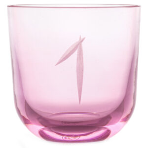 Rückl designové sklenice na vodu Numbers Crystal Glass Pink Sklenice Rückl