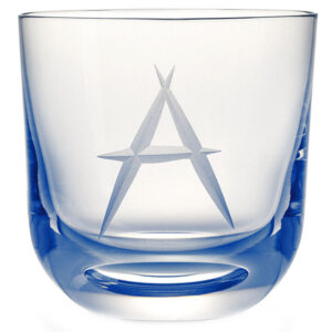 Rückl designové sklenice na vodu ABC Crystal Glass Blue Sklenice Rückl