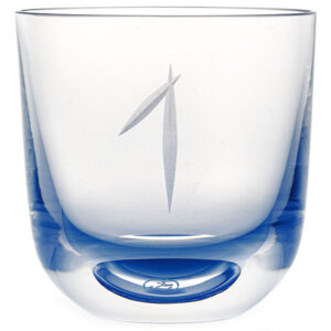 Rückl designové sklenice na vodu Numbers Crystal Glass Blue Sklenice Rückl