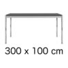 USM designové Haller stoly 100x300cm Kancelářské stoly USM-HALLER