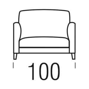 Beltá / Frajumar designové křeslo Slim 100 cm