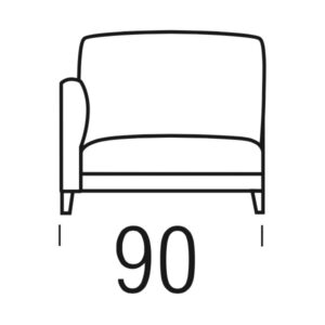 Beltá / Frajumar designové sedačky Slim 90 cm open