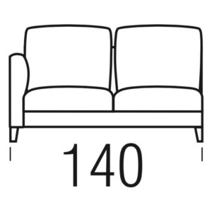 Beltá / Frajumar designové sedačky Slim 140cm open