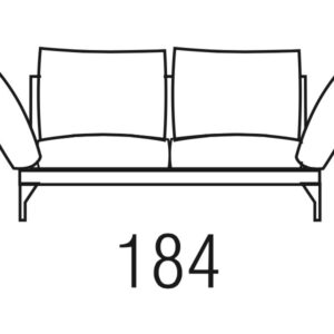 Beltá / Frajumar designové sedačky Asso 184cm